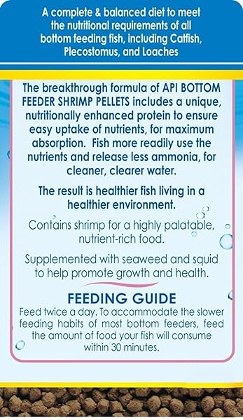 API BOTTOM FEEDER SHRIMP PELLET 7.9 OUNCE (2 PACK)