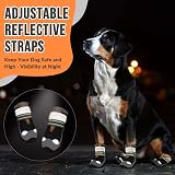 SlowTon Dog Boots Waterproof Non Slip Paw Protectors Adjustable Reflective view 6