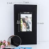 Vienrose 6x4 Photo Album 300 Photos Linen Cover 50 Sheets Black Pockets view 2
