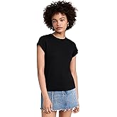 Splendid Women's Faye 1x1 Crew Neck Tee