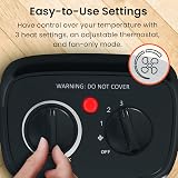 Pro Breeze 2000W Mini Ceramic Fan Heater - 3 Heat Settings & Safe Operation view 4