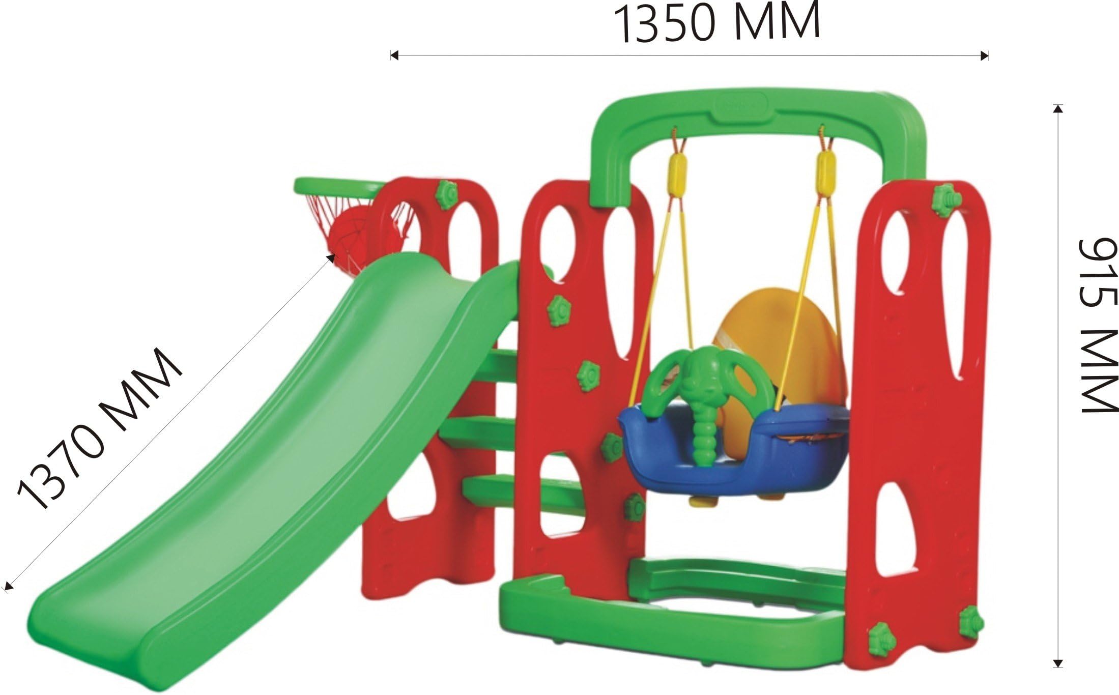 Playgro Super Slide and Swing Combo 216 For Kids (Colour May Vary)