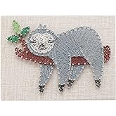 WEBEEDY DIY String Art Kit for Adults Beginners, Cute Sloth Animal Nail String Craft Kit, Include All Necessary Accessories and Frame for Christmas Mother's Day Valentine's Day Home Wall Decor Gift