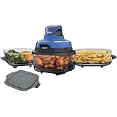 Ninja Crispi 5-in-1 Portable Glass Air Fryer Cooking System, 1500W, 6-Cup, 4-Quart & 2.5-Quart TempWare Containers With Lids,