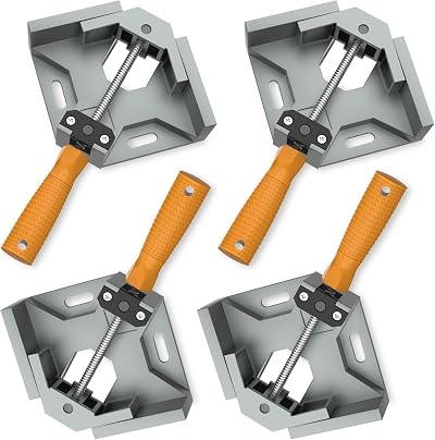 Housolution Right Angle Clamp 4-Pack 90° Aluminum Alloy Corner Clamp for
