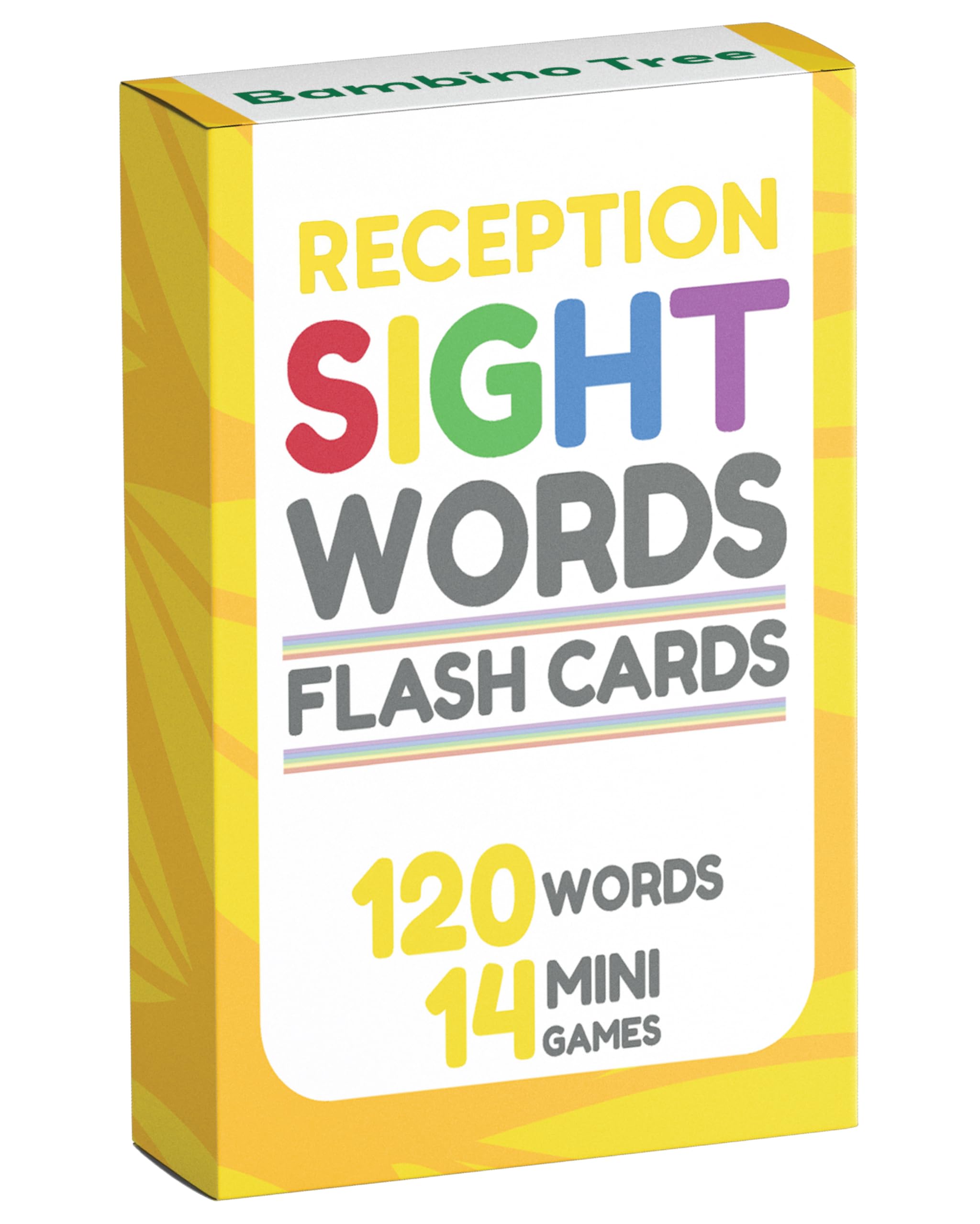 Reception Sight Words Flash Cards - 120 High Frequency Words from Dolch's and Fry's Lists for 4-6 Years