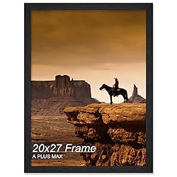 A PLUS MAX 20x27 Frame, Black Engineered Wood