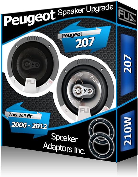 thumbnail image 2 of Pioneer TS-G1720F 6.5" 300W Coaxial Speakers + Adaptor Pods – For Peugeot 207 Rear Doors 2 of 6