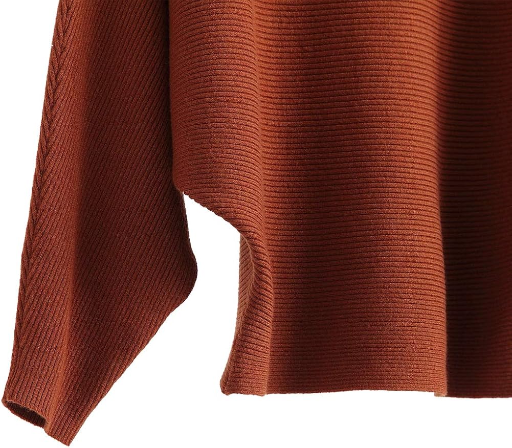 Ckikiou Women Sweaters Batwing Sleeve Casual Cashmere Jumpers Winter Pullovers Caramel at  Women’s Clothing store