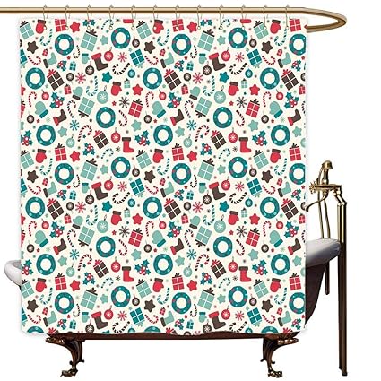 Amazon Com Skdsarts Shower Curtains For Bathroom Unisex Christmas