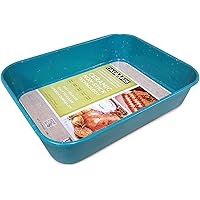 casaWare Ceramic Coated NonStick Lasagna/Roaster Pan 13 x 10 x 3-Inch (Blue Granite)