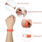 L LIKED 500 Pcs Neon Red Paper Wristbands Waterproof Security Event Bands view 3