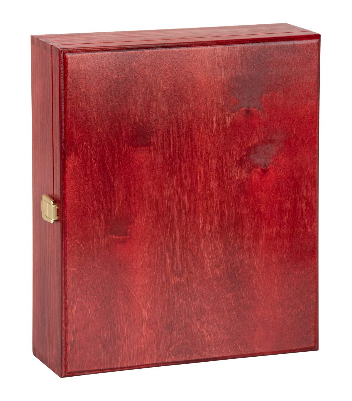 CGB Giftware Triple Bottle, Wooden Gift Box for Wine, Champagne or Whisky (Burgundy) Wine NOT Included