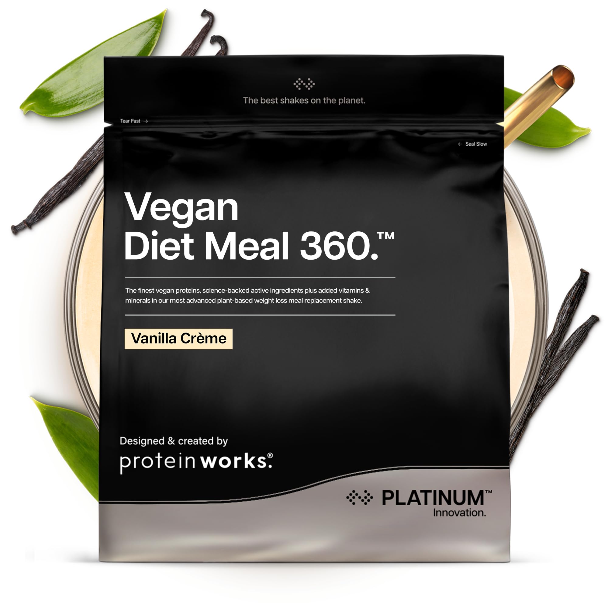 Protein Works - Vegan Diet Meal Replacement Extreme | Plant Based Meal Replacement Shake | Added Vitamins | Aids Weight Loss | 33 Servings | Vanilla Crème | 2kg