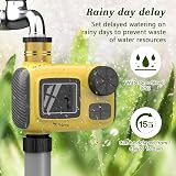 TRJZWA Water Timer with LCD, 3 Programs, Child Lock, Rain Delay view 4