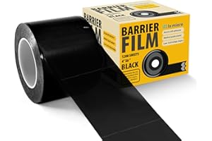 LA MIERE Black Barrier Film, Barrier Film Tattoo 4" x 6" Tattoo Film Barrier, Dental Barrier Films 1 Box