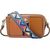 Beatfull Designer Crossbody Bag Bee Shoulder Purse for Women Trendy Wide Strap Camera Clutch PU Leather Handbag