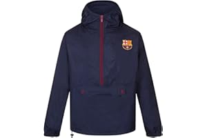 F.C. BARCELONA FC Barcelona Official Gift Mens Half Zip Shower Jacket Windbreaker XXL