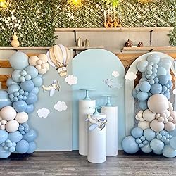 Awenztech Light Blue Balloons 12 inch, Pastel Blue