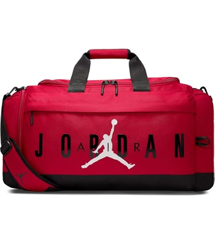Amazon.com | Nike Air Jordan Sport Small Duffel Bag (55L) (Gym Red