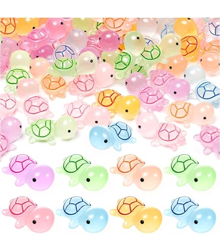 180PCS Mini Resin Sea Turtle Figurines - Tiny Turtle Decor For Terrarium, Crafts, Cake Toppers & Party Favors