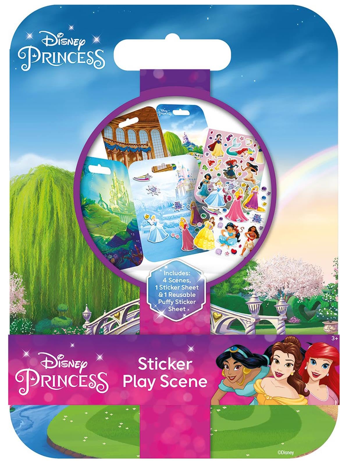 Disney Princess Sticker Play Scenes Stickers Kids Childrens Creative Activity Ages 3+