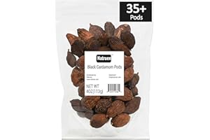 Natruen Black Cardamom Pods Whole (Tsao Ko) 4 Ounces, Approx 35 Pods, Cao Guo, All Natural, Non-GMO Spice