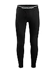 Icebreaker Men's Oasis Leggings with Fly, Black, XX-Large