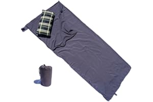 FORMOSA COVERS Lightweight Sleeping Bag Liner Camping Sheet for Travel Summer Sleeping Bag Hostel Motel Hotel Travel Sheet Free Carrying Bag 33" W x 80" L Silk Like Material