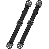 PERLESMITH TV Anti-tip Straps for TV, Screen and Furniture - Heavy Duty Dual TV Safety Straps with Metal Plate for Child Prot