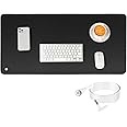 NIULAFR Grounding Mat for Sleeping Improvement, Grounding Foot Therapy, Reconnect to The Earth Relieve Pain, 15 Ft Cord Included,Grounding Mat at Home, Work, Black (11.6" x 27")
