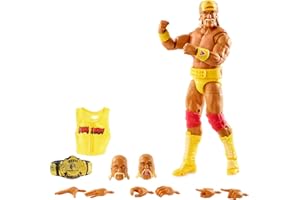 Mattel WWE Hulk Hogan Ultimate Edition Fan TakeOver Action Figure with Articulation, Life-like Detail & Accessories, 6-inch