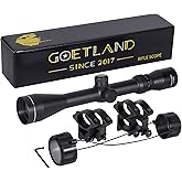 Goetland Rifle Scope 3-9x40 SFP Crosshair R4 Reticle with Ring Mounts for Air Gun Airsoft Hunting Tactical