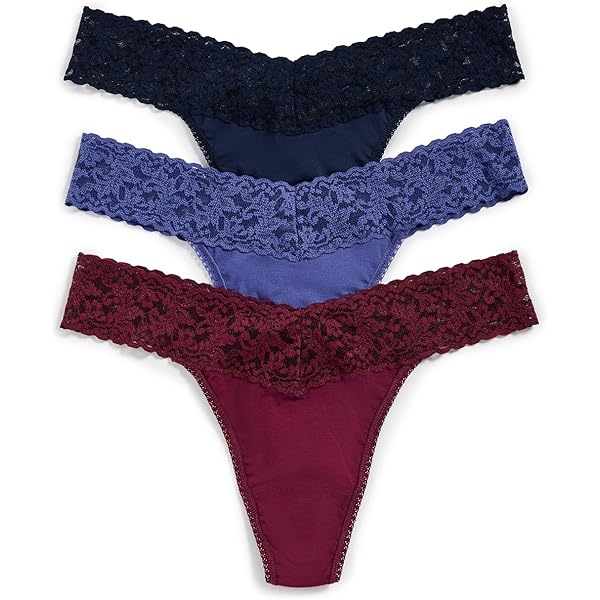 Amazon.com: Hanky Panky Women's Breathe Hi-Rise Thong 3-Pack, So