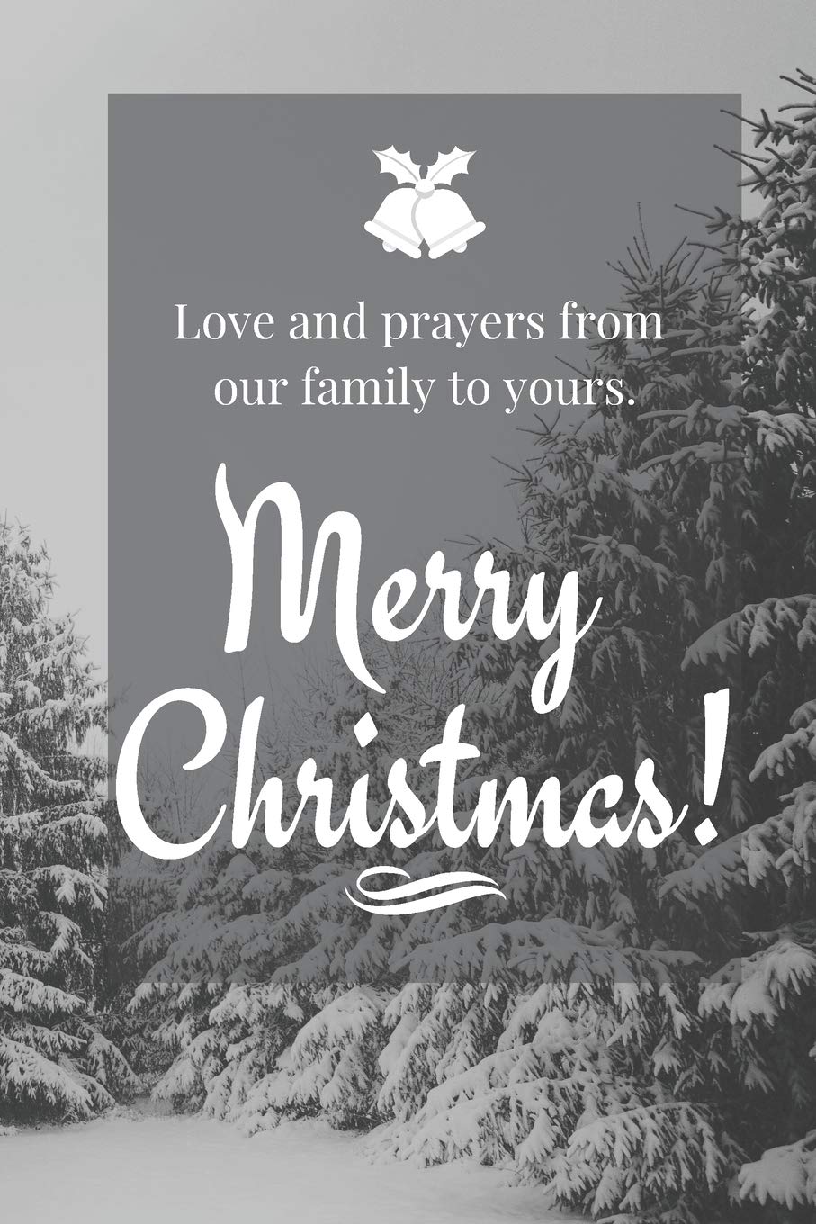 Love And Prayers From Our Family To Yours Merry Christmas Cute Funny Love Notebook Diary Journal To Write In Lined Interior 6 X 9 Inches 80 Christmas Tree Time Plan For Christmas