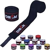 DEFY Professional 180 Inch Hand Wraps for Boxing Muay Thai MMA Elastic Bandages for Men &amp; Women -Pair