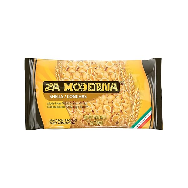 LA MODERNA, SHELLS, MADE WITH DURUM WHEAT SEMOLINA,...