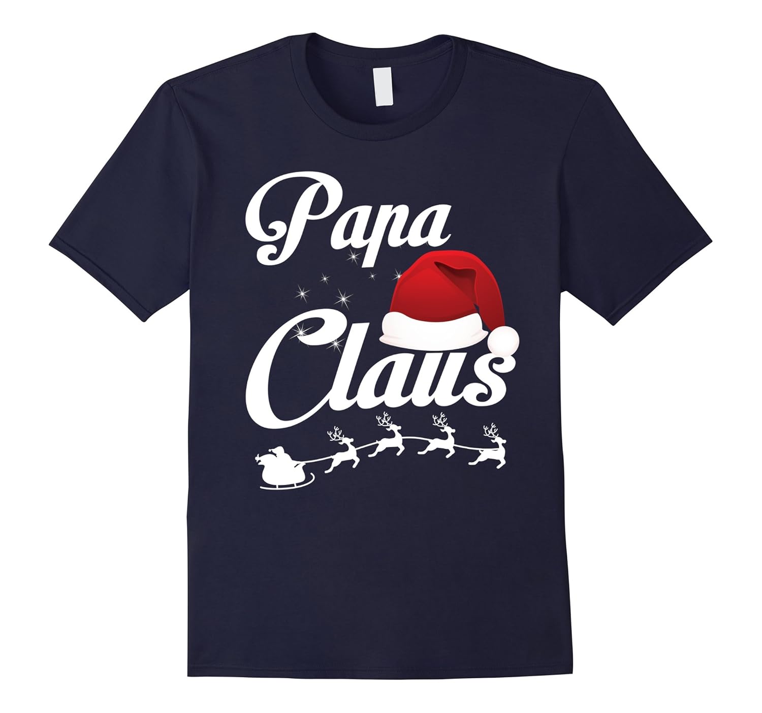 Papa Claus Matching Family Christmas Funny T-Shirt-ANZ