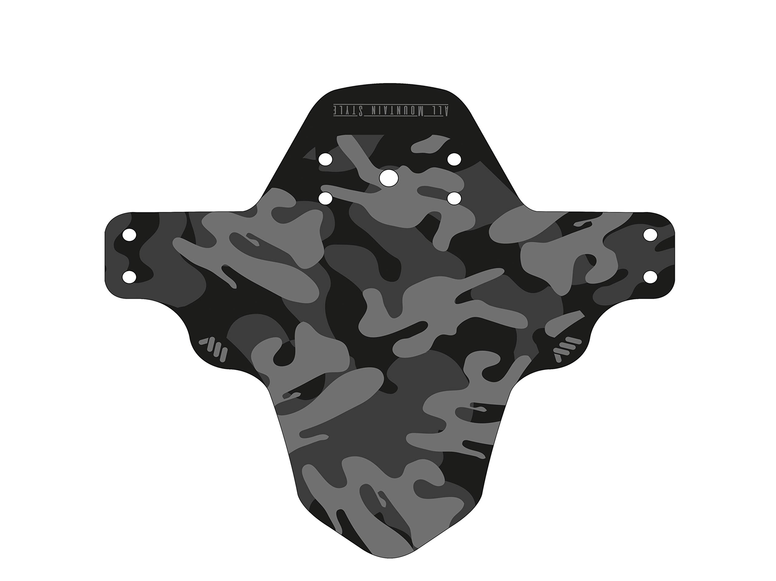 All Mountain Style AMS Front Mudguard – Fits 26’’,27.5’’,29’’, Camo/Black — image 1