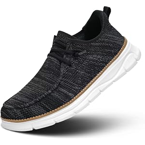Mens Slip-on Loafers Comfortable Boat Shoes Casual Walking Sneakers Mesh Business Oxfords Work Lightweight Soft Sole