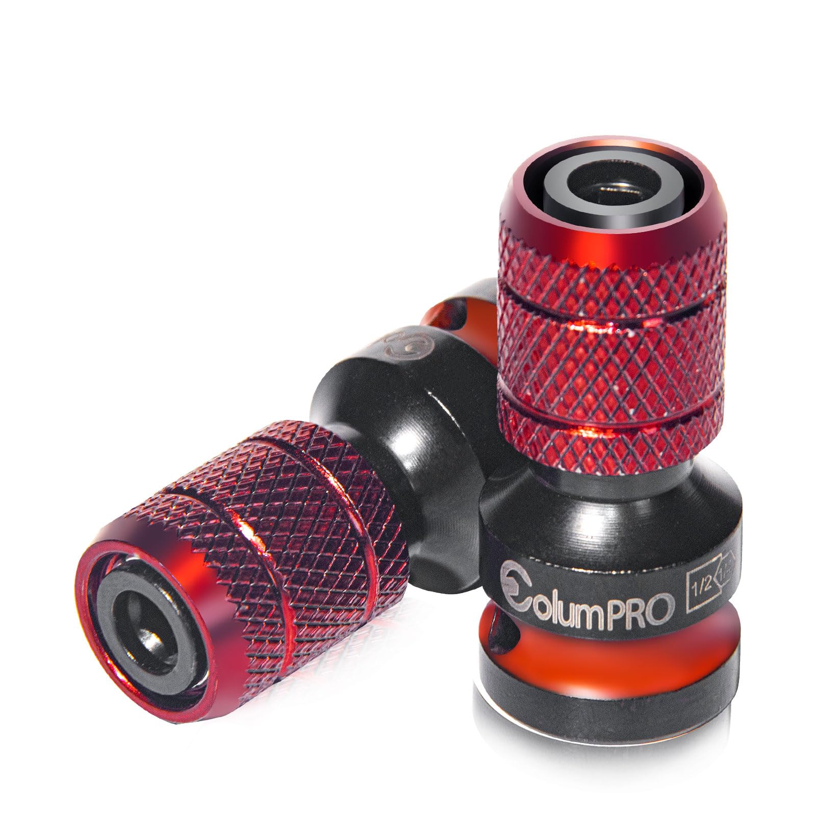 ColumPRO 2PCS 1/2 Square Drive to 1/4 Hex Shank Socket Adapter Converter for Connecting Screwdriver Bit to Impact Wrench and Ratchet Wrench.