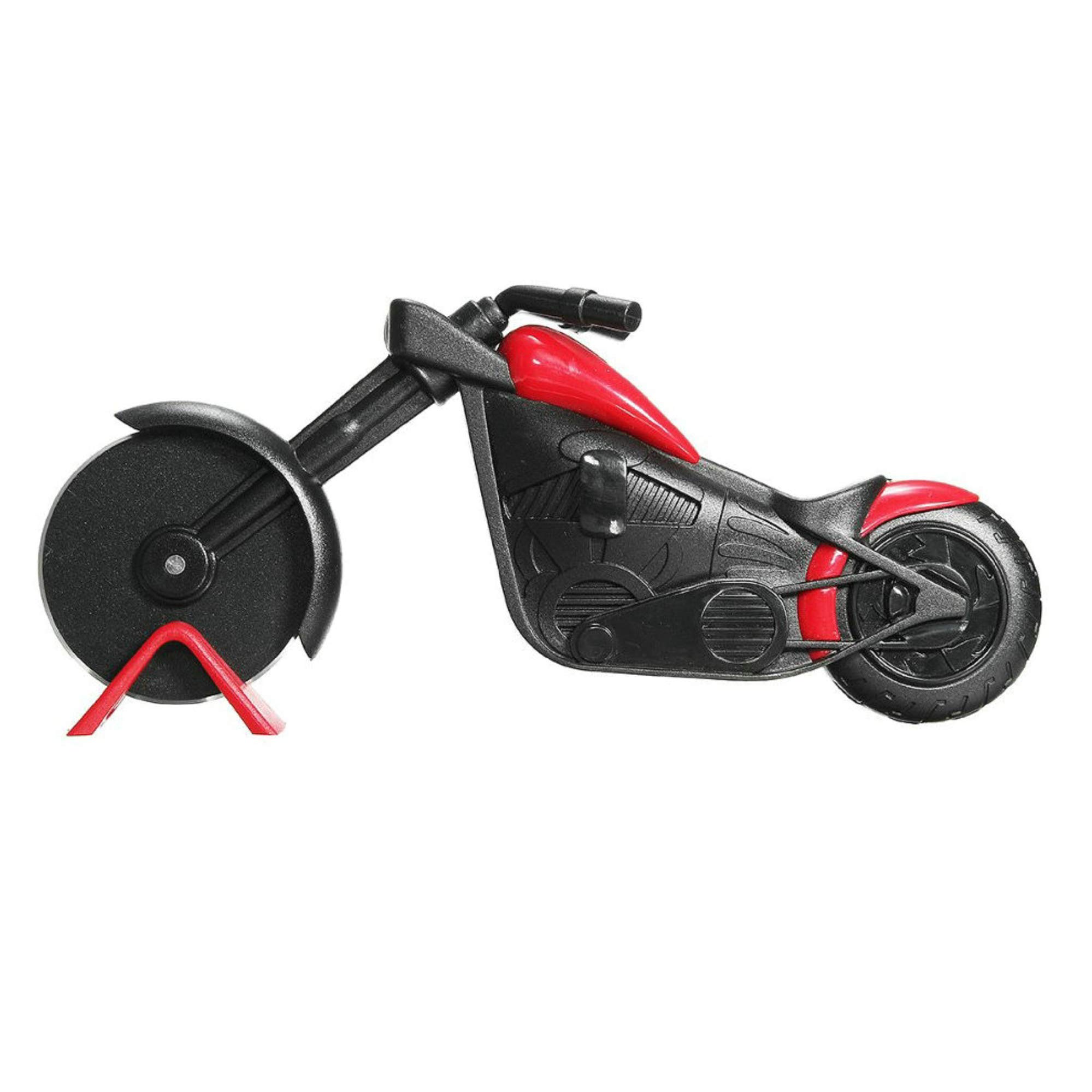 GuDoQi Motorbike Pizza Cutter, Creative Motorcycle Pizza Wheel, Stainless Steel Pizza Chopper, Cool Kitchen Gadget (21.5cm)