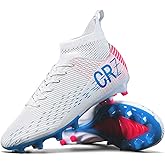 Sunqin Soccer Cleats for Mens Womens Indoor Turf Soccer Shoes Youth AG TF Training Football Boots Unisex