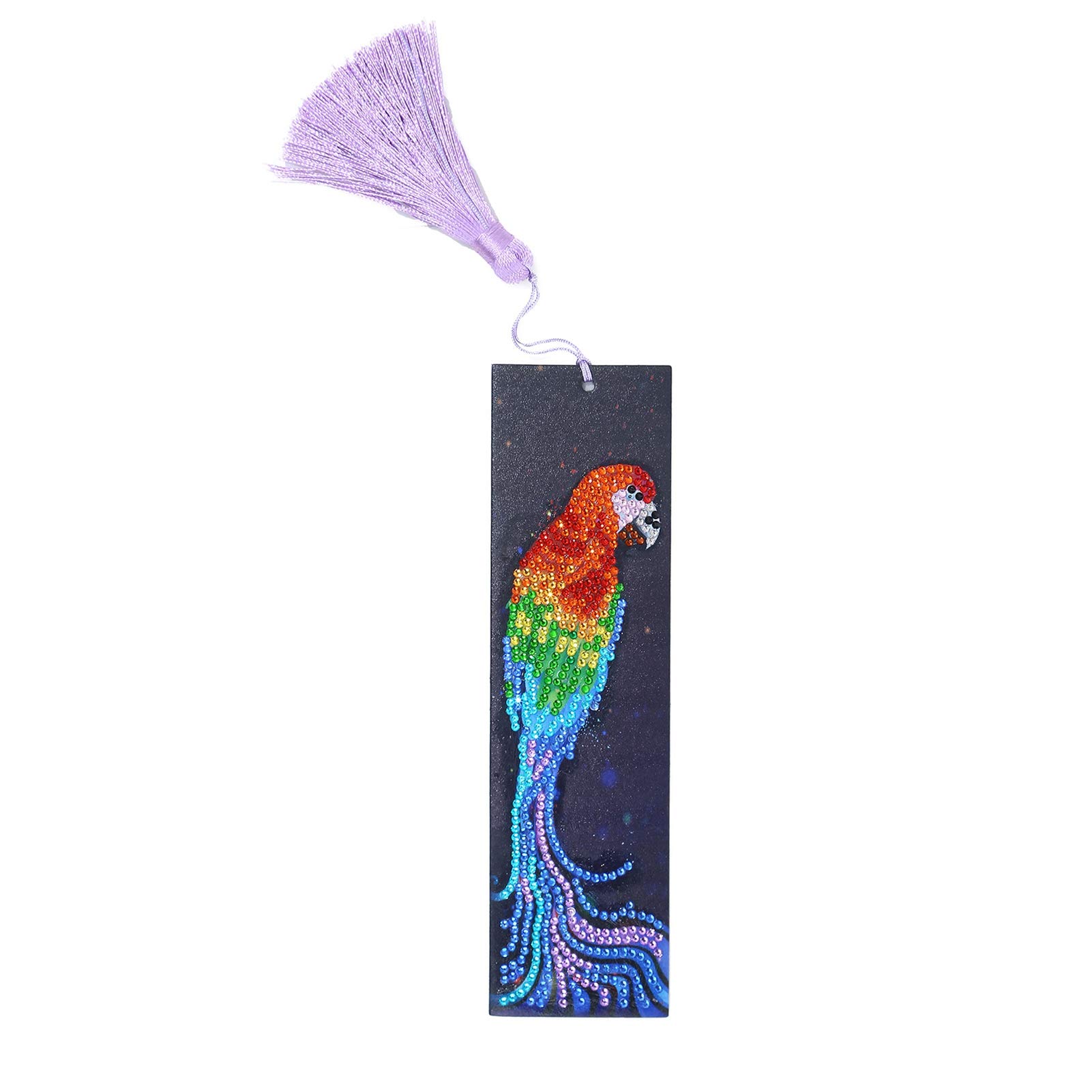 Alvinlite Diamonds Bookmarks DIY Diamonds Painting Bookmarks Tassel Bookmark for Home Office School DIY Making(#2)