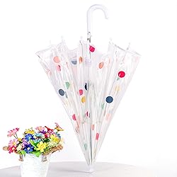 RONIARE Kids Clear Bubble Umbrellas for Rain Dome