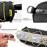 Rhinowalk Bike Front Handlebar Bag 2.4L Waterproof Reflective Straps Black view 3