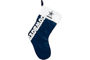 FOCO NFL Official Primary Logo Christmas Holiday Stocking Decoration Ornament (Dallas Cowboys)