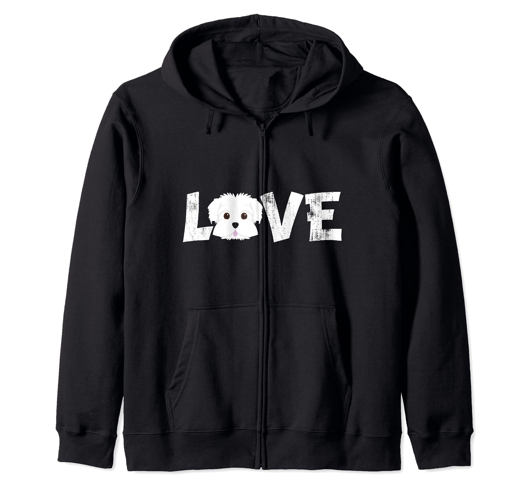 Dog Mom Dog Dad Maltesse Dog Pet Lover Zip Hoodie
