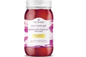 TrueSeaMoss Sea Moss Gel - Alternative Form of Sea Moss - Elderberry Irish Sea Moss Gel - Sea Moss Gel Organic Raw - Made in 