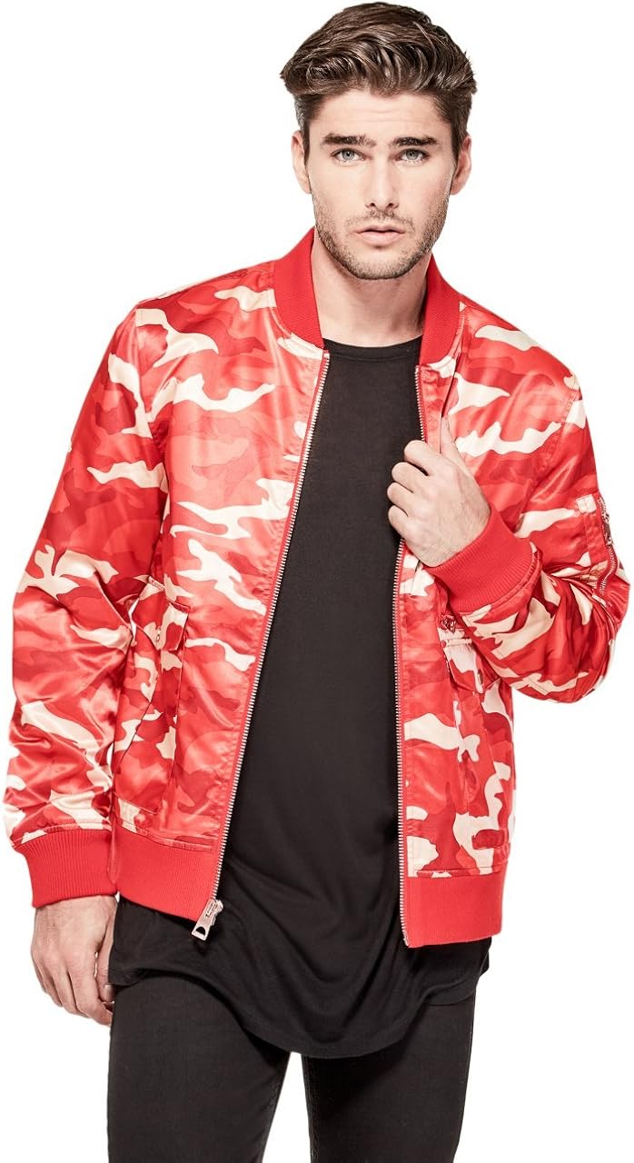 alpine camo bomber jacket